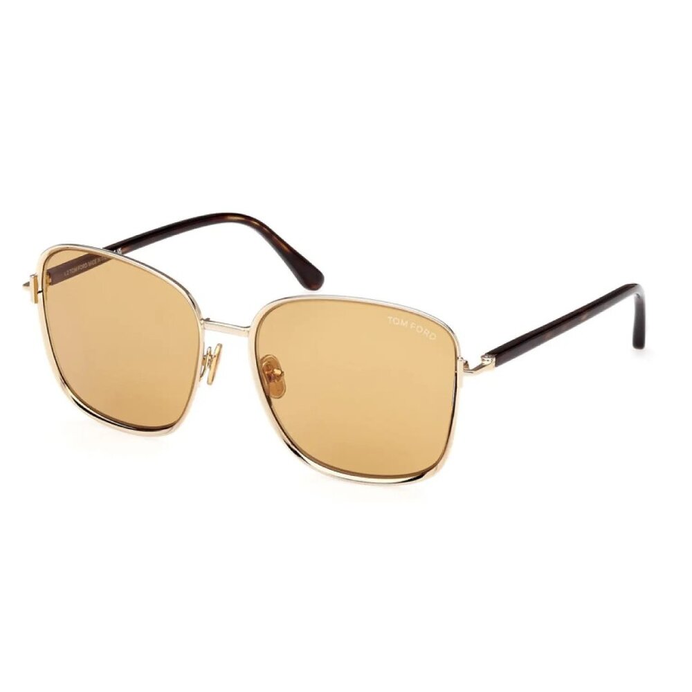 NEW TOM FORD SUNGLASSES GOLD WOMEN SQUARE EYEWEAR